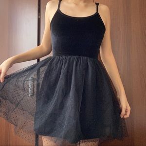 Mink Pink Velvet Tulle Dress